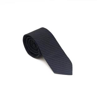 کراوات مردانه سرمه‌ای راه‌راه ظریف