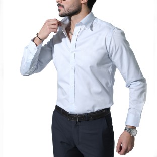 پیراهن مردانه آبی روشن